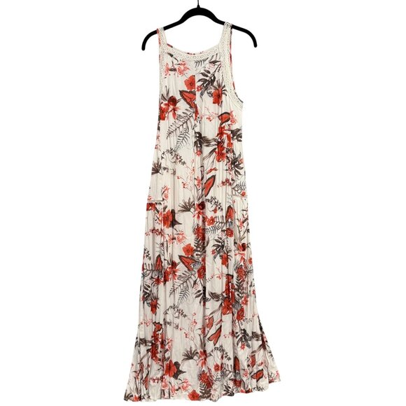 Hummingbird Floral Lace Detail Maxi Dress Size S NWT - Picture 6 of 9